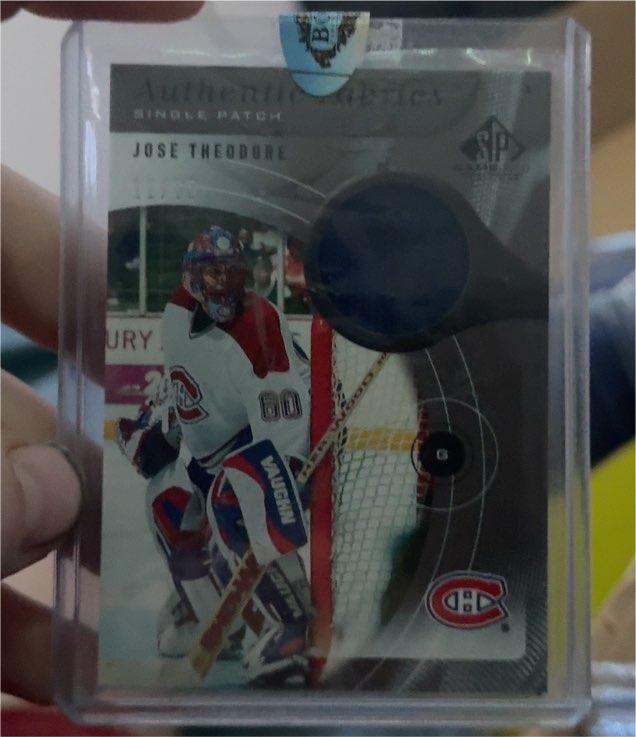 2005-06 SP Game Used Authentic Fabrics #AF-TH Jose Theodore — front
