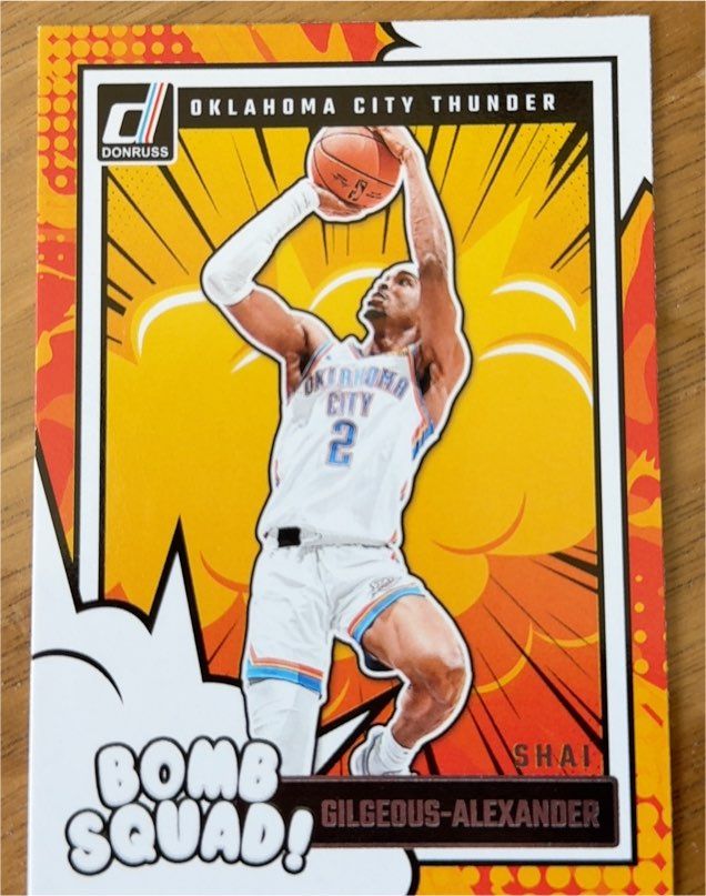 2024-25 Donruss #12 Shai Gilgeous-Alexander Bomb Squad — front