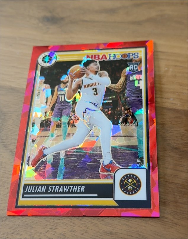 2023-24 Panini NBA Hoops Premium Stock #213 Julian Strawther — front