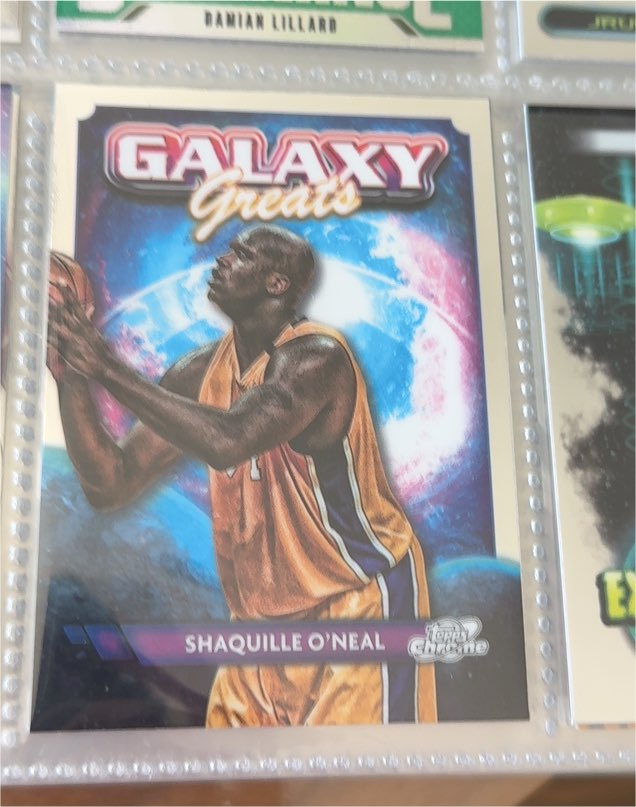 2023-24 Topps Cosmic Chrome #GG-9 Shaquille O'Neal Galaxy Greats — front