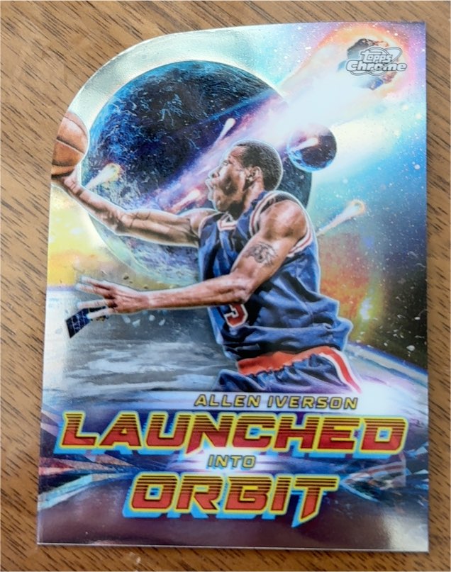 2023-24 Topps Chrome Cosmic Launched Into Orbit #LIO-20 Allen Iverson — front
