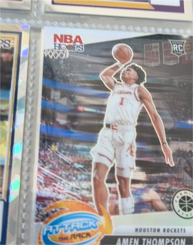 2023-24 Panini NBA Hoops Premium Stock #9 Amen Thompson — front