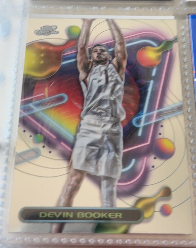 2023-24 Topps Chrome Cosmic #100 Devin Booker — front