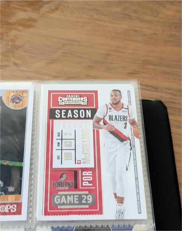 2020-21 Panini Contenders Season Ticket #59 CJ McCollum — front