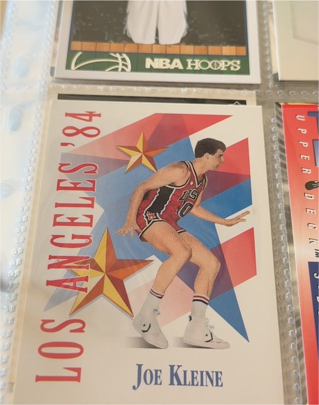 1992 Skybox Joe Kleine '84 Los Angeles #558 Team USA — front