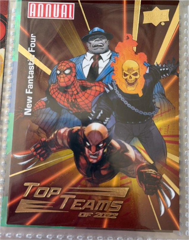 2022-23 Upper Deck Marvel Annual #TT-7 New Fantastic Four Top Teams — front
