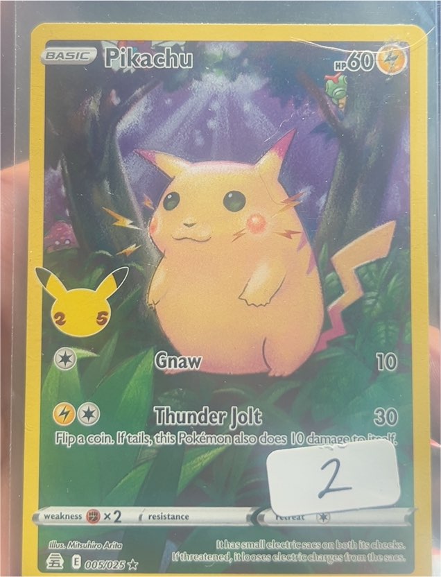 2021 Pokémon Celebrations #005 Pikachu — front