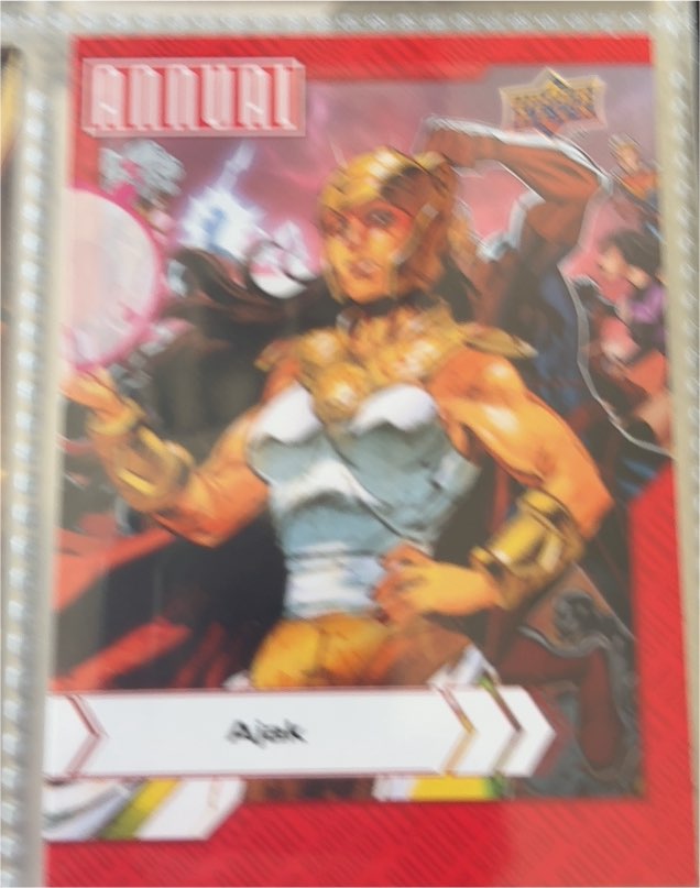2022-23 Upper Deck Marvel Annual Red Parallel Sparkle #2 Ajak — front