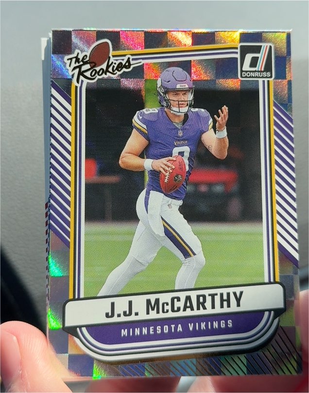 2024 Panini Donruss The Rookies #TR-1 J.J. McCarthy — front