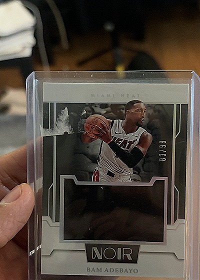 2022 Panini Noir #83 Bam Adebayo — front