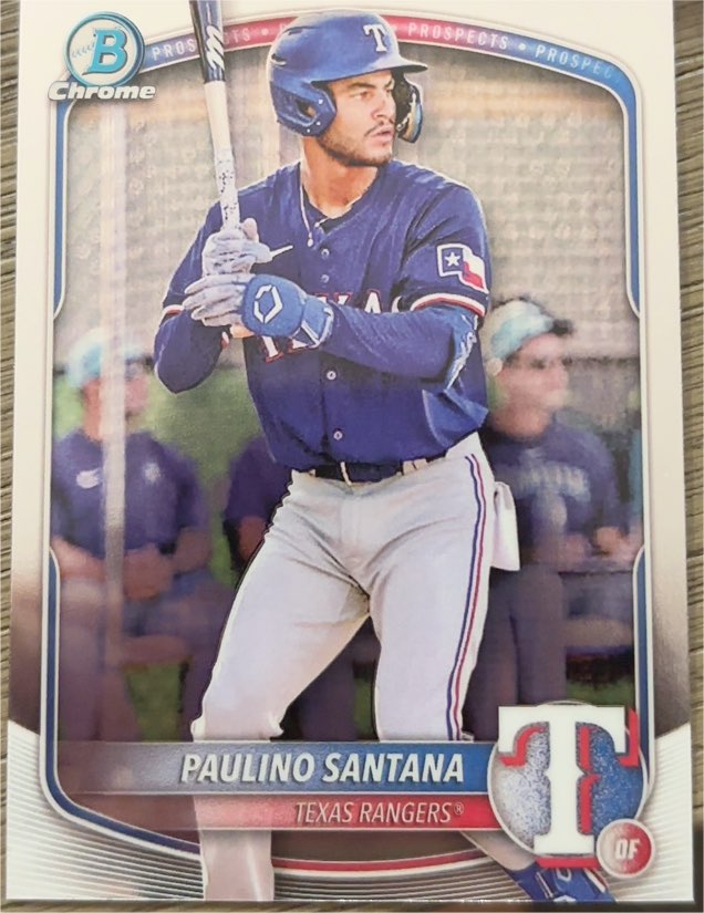 2025 Bowman Chrome Prospects #BCP-72 Paulino Santana — front