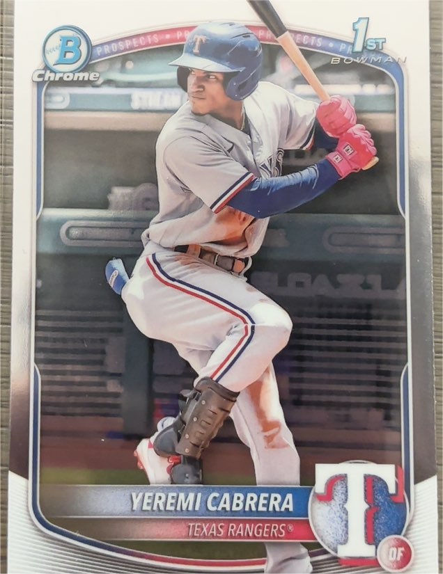 2025 Bowman Chrome #BCP-146 Yeremi Cabrera — front