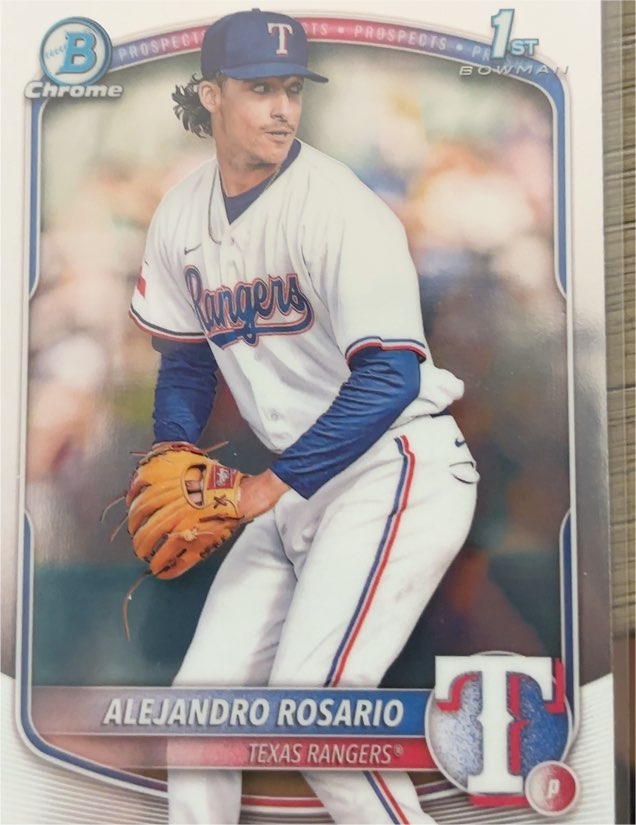 2025 Bowman Chrome Prospects #BCP-125 Alejandro Rosario — front