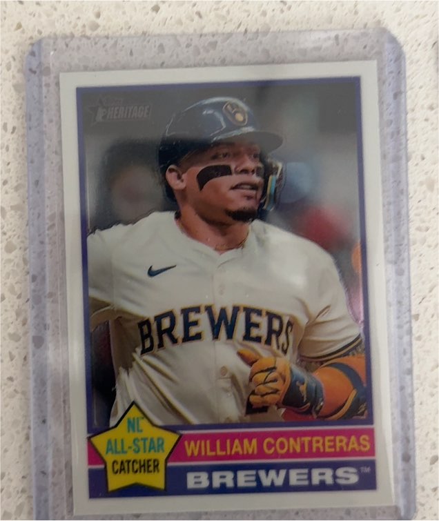 2025 Topps Heritage #300 William Contreras — front