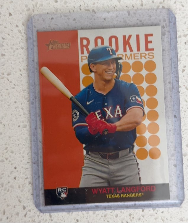 2024 Topps Heritage High Number #RP-13 Wyatt Langford Rookie Performers — front