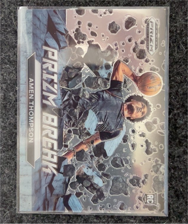 2023 Panini Prizm Draft Picks #10 Amen Thompson Prizm Break — front