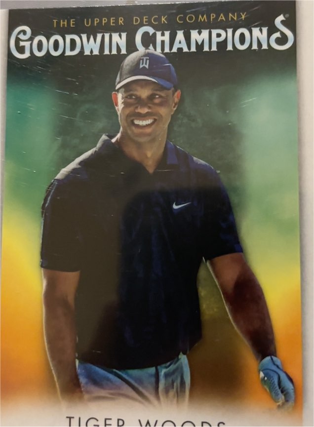 2021 Upper Deck Goodwin Champions #25 Tiger Woods — front
