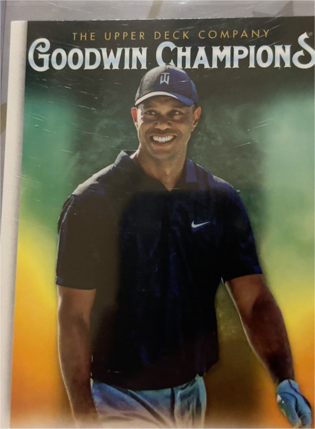 2021 Upper Deck Goodwin Champions #25 Tiger Woods — front
