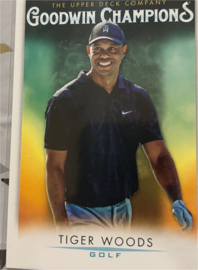 2021 Upper Deck Goodwin Champions #25 Tiger Woods — front