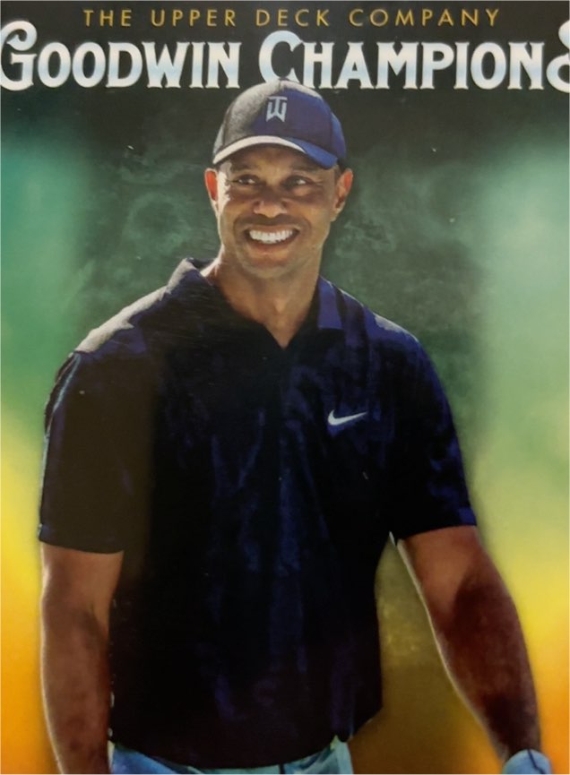 2021 Upper Deck Goodwin Champions #25 Tiger Woods — front