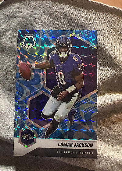 2021 Panini Mosaic #8 Lamar Jackson — front