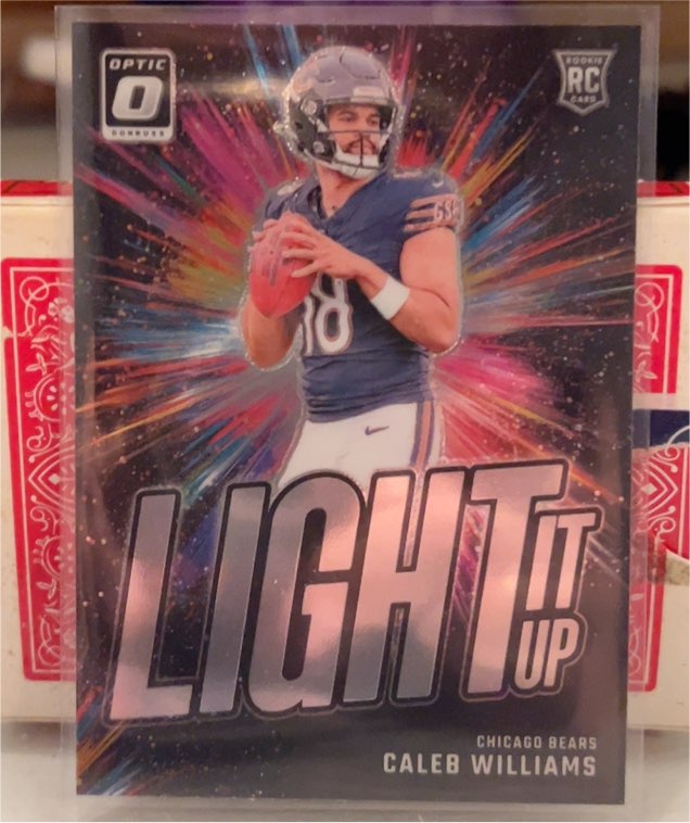 2024 Donruss Optic #1 Caleb Williams Light It Up — front
