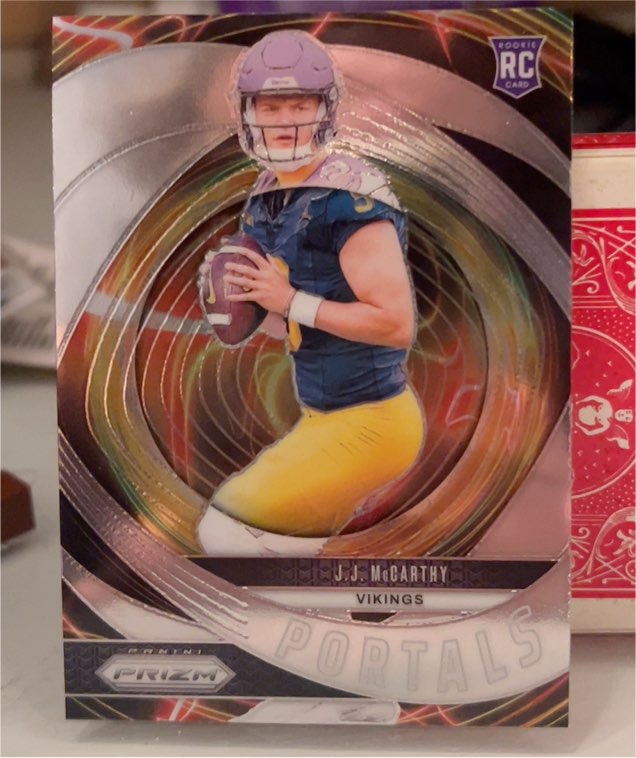 2024 Panini Prizm Portals #7 J.J. McCarthy — front