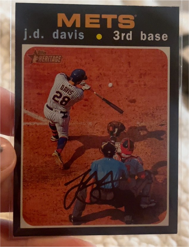 2020 Topps Heritage #445 J.D. Davis — front
