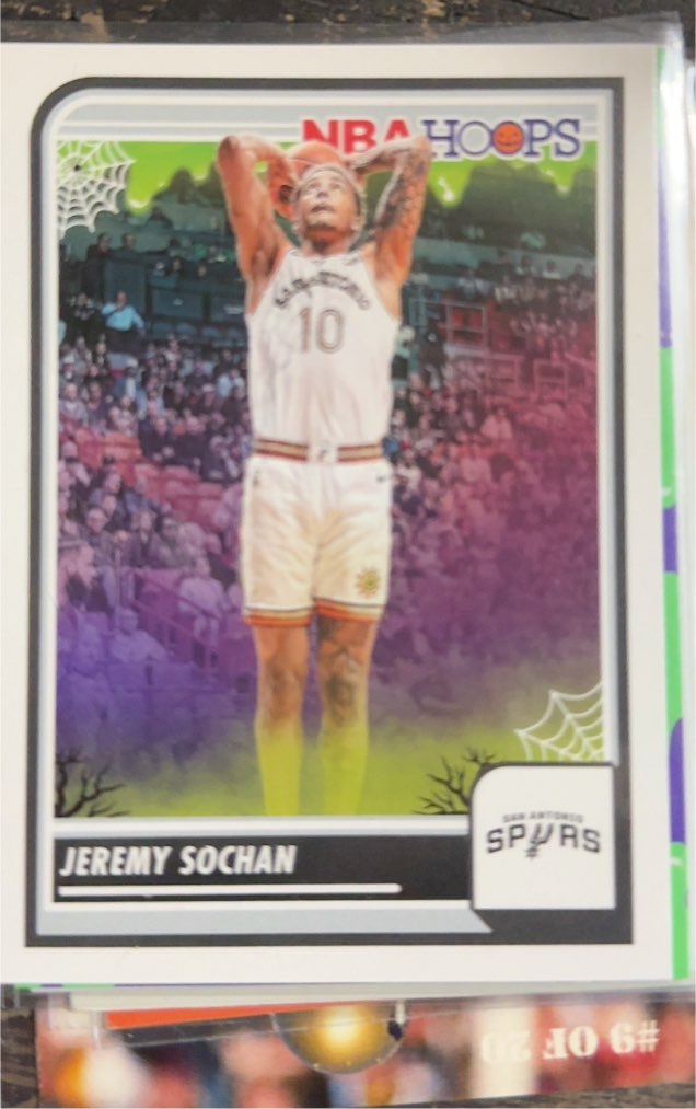 2023-24 Panini Hoops Haunted Hoops #34 Jeremy Sochan — front