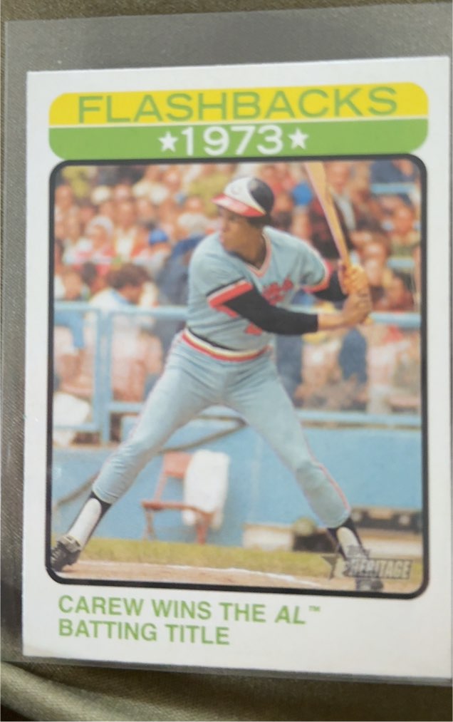 2022 Topps Heritage Flashbacks #BF-15 Rod Carew — front