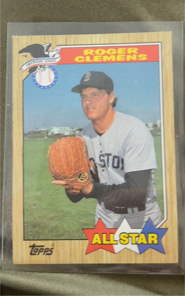 1987 Topps #614 Roger Clemens — front