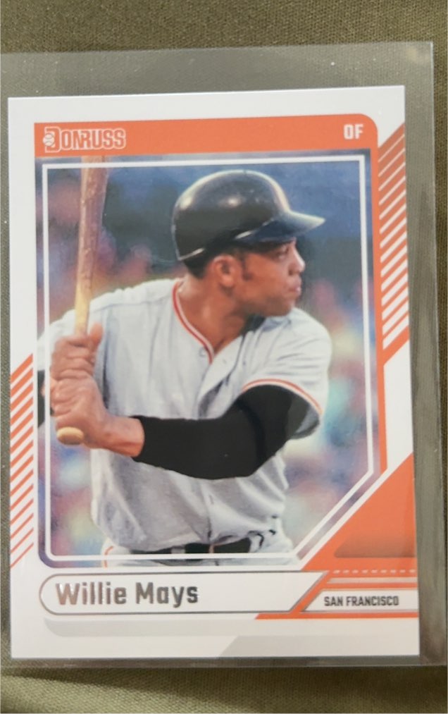 2024 Donruss #95 Willie Mays San Francisco Giants — front