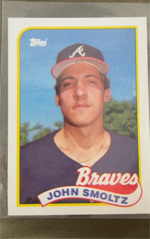 1989 Topps #382 John Smoltz Rookie Card — front