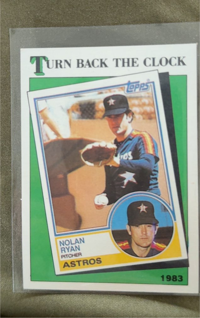 1988 Topps #661 Nolan Ryan Turn Back the Clock — front
