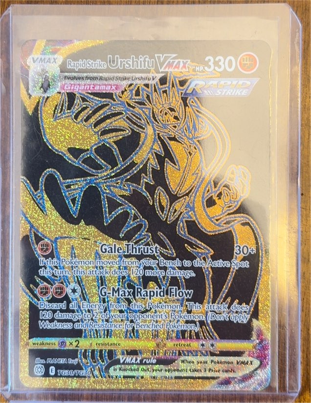 2022 Pokémon TCG Brilliant Stars #TG30 Rapid Strike Urshifu VMAX — front