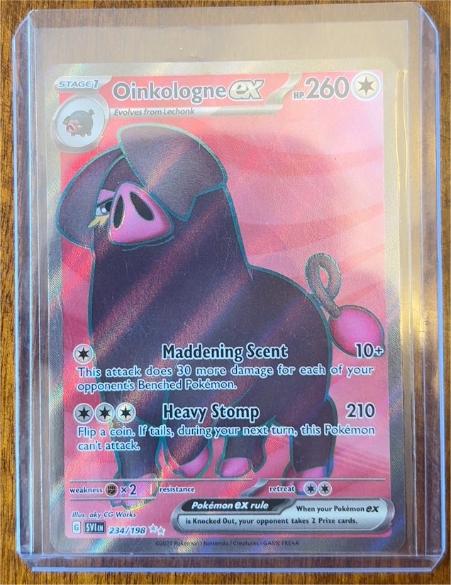 2023 Pokémon Scarlet & Violet #234/198 Oinkologne ex — front