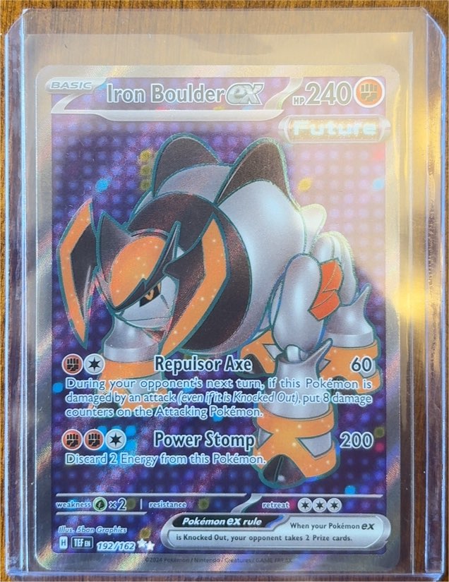 2024 Pokémon TCG SV05: Temporal Forces #192/162 Iron Boulder ex — front