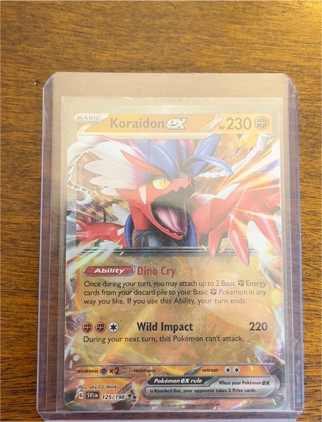 2023 Pokémon TCG Scarlet & Violet #125 Koraidon ex — front
