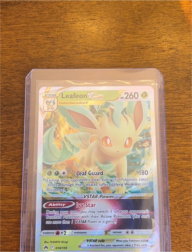 2023 Pokémon TCG Crown Zenith #014/159 Leafeon VSTAR — front