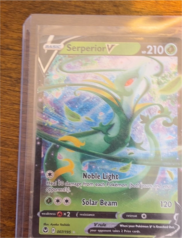 Serperior V 007/195 Silver Tempest — front