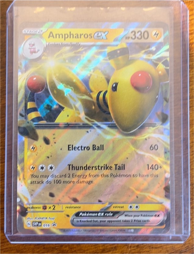 2023 Pokémon Scarlet & Violet Black Star Promo #016 Ampharos ex — front
