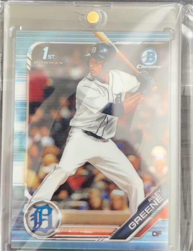 2019 Bowman Chrome Draft #BDC-50 Riley Greene — front