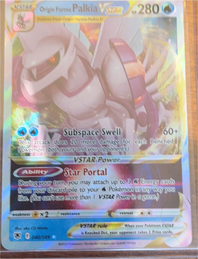 2022 Pokémon TCG Astral Radiance #040 Origin Forme Palkia VSTAR — front