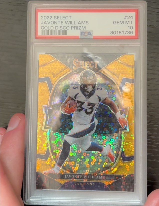 2022 Panini Select #24 Javonte Williams — front