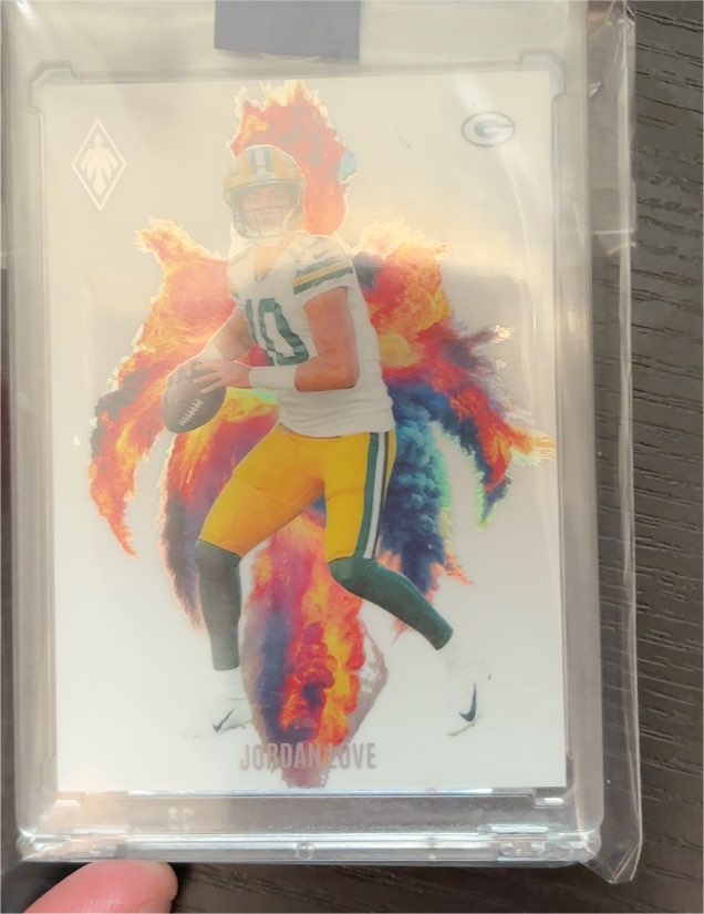 2024 Panini Phoenix Color Blast #CB-JLE Jordan Love — front