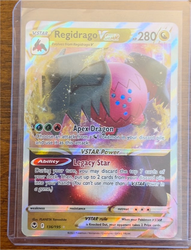 2022 Pokémon TCG #136 Regidrago VSTAR — front