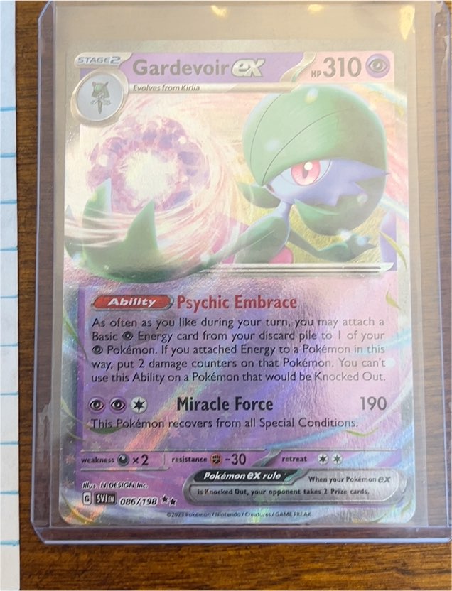 2023 Pokémon SV01: Scarlet & Violet Base Set #086 Gardevoir ex — front