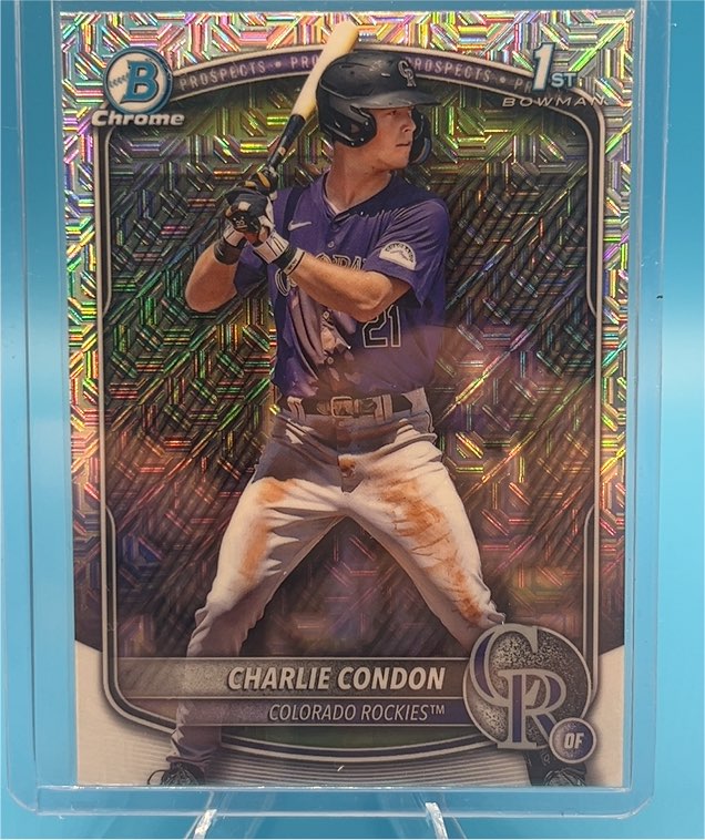 2025 Bowman Chrome #BCP-75 Charlie Condon — front