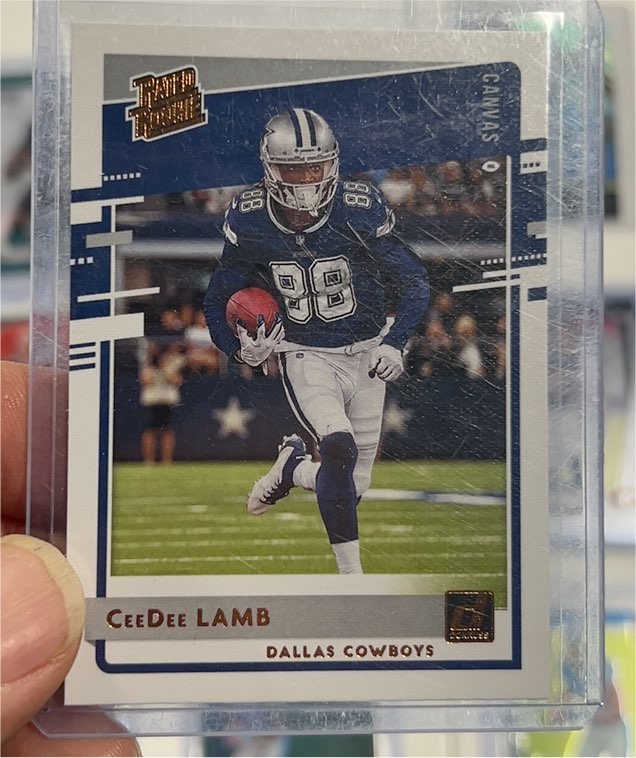 2020 Panini Donruss #306 CeeDee Lamb Rated Rookie Canvas — front