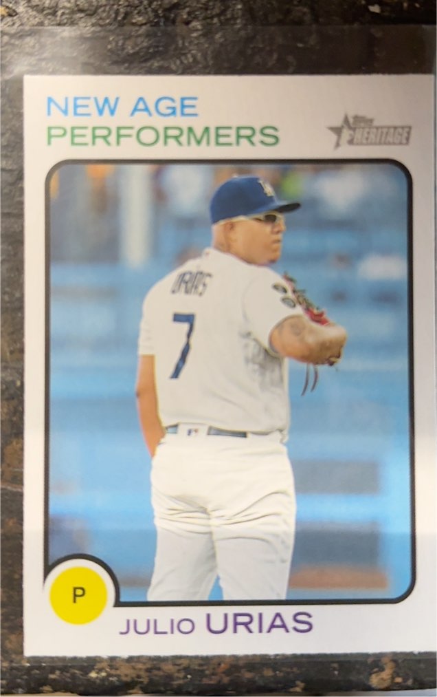 2022 Topps Heritage New Age Performers #NAP-16 Julio Urias — front